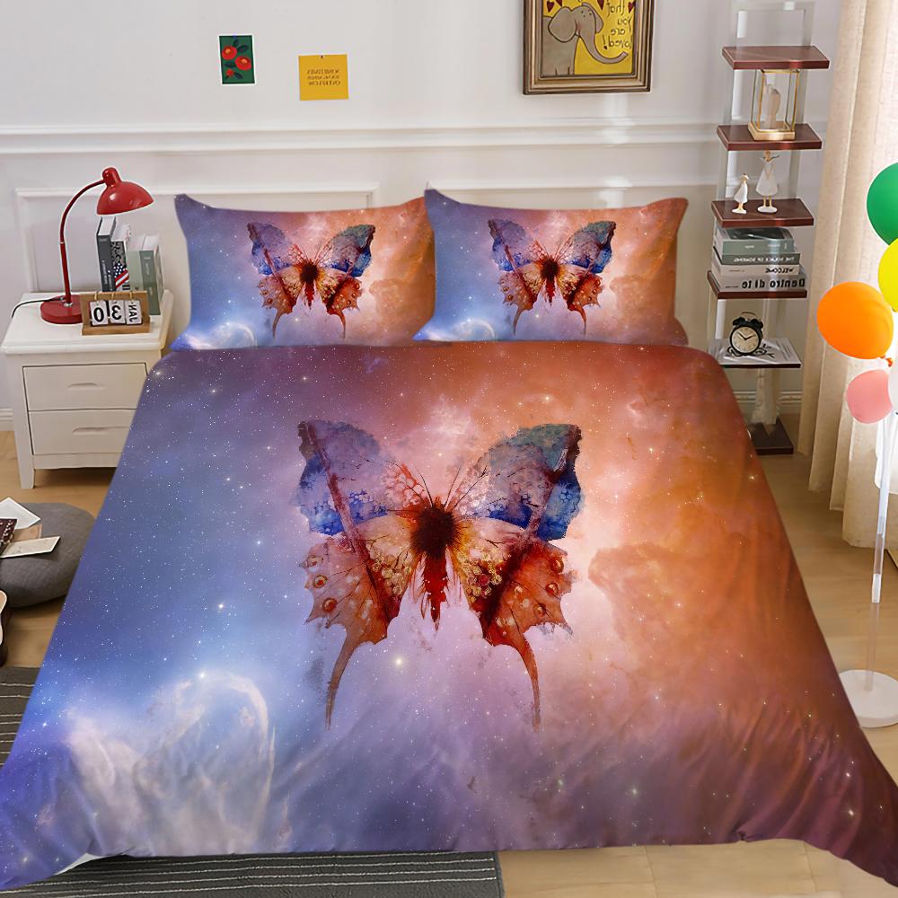 Home Bedding Set 3D Digital Printing Full-size King Bed Double Bed Adult Children Bedroom Quilt Cover and Pillowcase Bedding