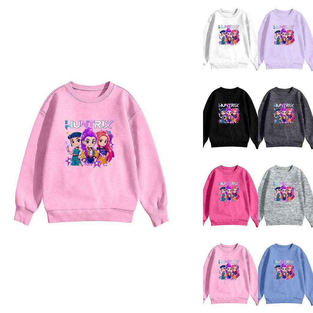 Children's Hoodie Boys And Girls Fashion Printed Long-sleeved Hoodie