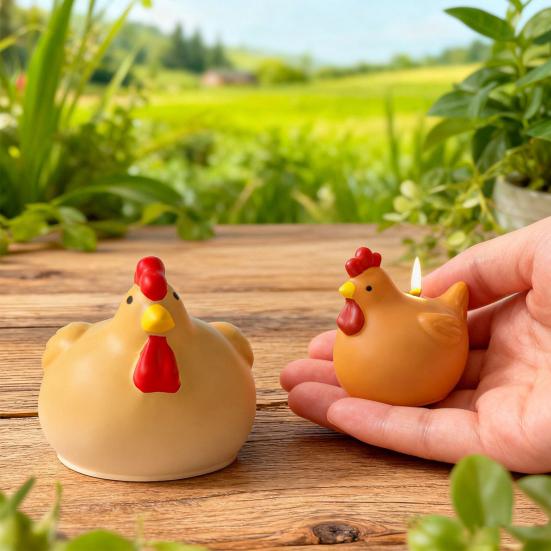3D Форма Силиконовая Петух Курица DIY Пасхальная Свеча Гипсовая Форма для Поделок Гибкая Многоразовая Форма для Поделок из Смолы Мыла & Декора Дома