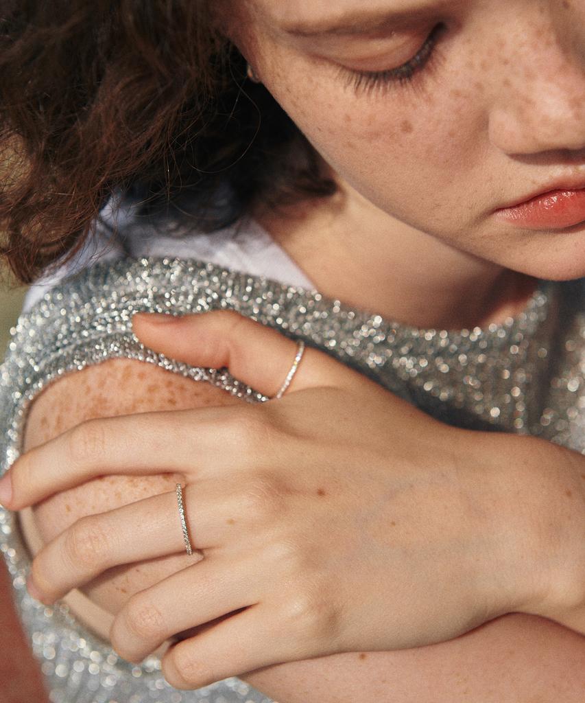 Верте [Серебро 925 пробы] Cinq.Silver.210 / Кольцо с росой