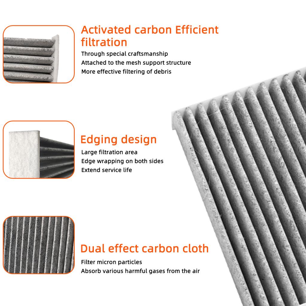 Для Honda Civic /Acura MDX Премиальный салонный фильтр включает активированный уголь 80292-TBA-A11 CF11182 CAF1873P C36080 VCA-1061