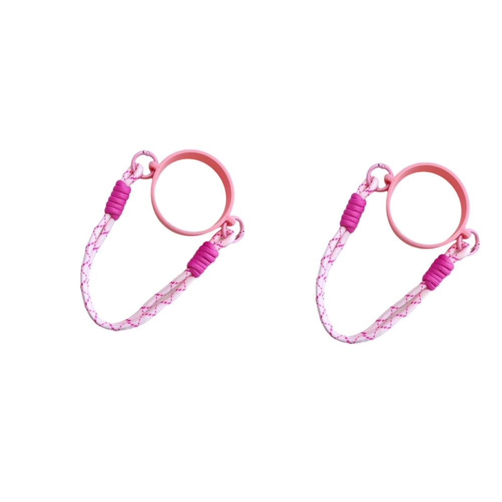 2PCS Silicone Ring Water Bottle Handle Strap Reusable DIY Water Bottle Sling Carrier Resilient Universal Water Cup Holder Strap