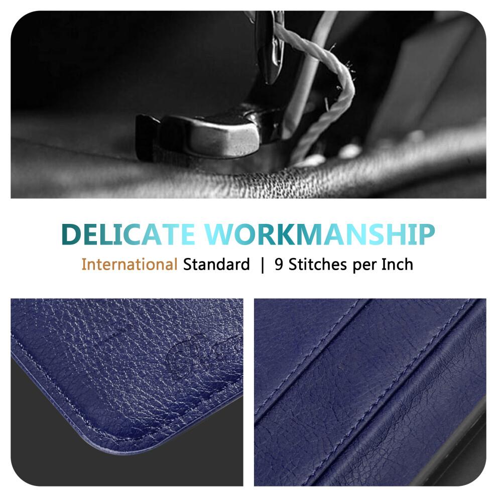 (Blue) For Phone  case Leather Book Flip Wallet Case