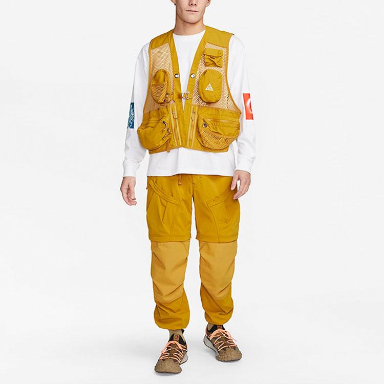 Nike ACG Series Буквенный узор с принтом с круглым вырезом и длинными рукавами Мужские топы Белый DX9453-100