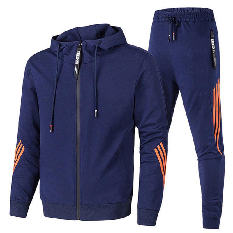 2024 Men's and Women's Fashionable European and American Casual Sports Zipper Jackets and Running Suits