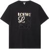 LOEWE T-Shirts Men's Black Crew Neck Moderate H526Y22J61-1489