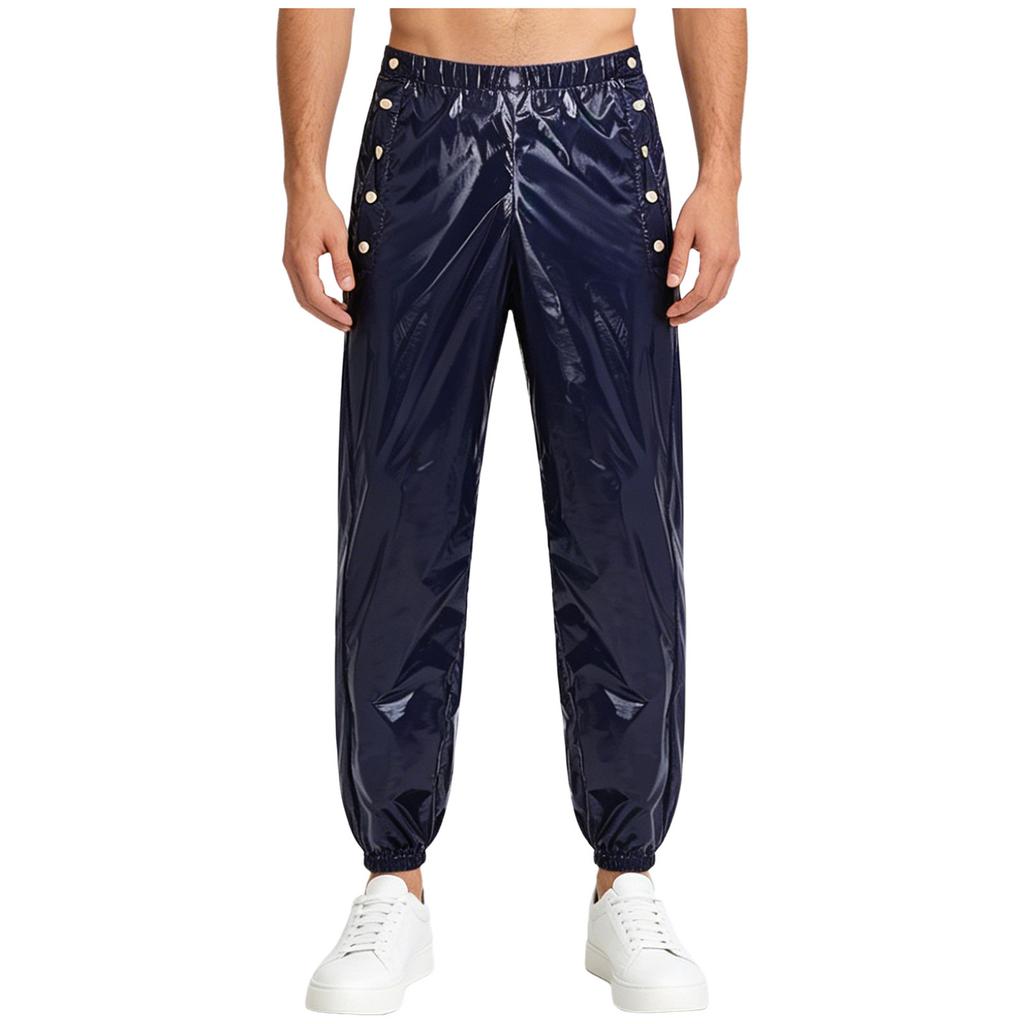 Men Waterproof Diaper Covers Pants Sides Waist Buttons Jogger Pants Easy Wearing Leakproof Adaptive Bottoms Special Needs