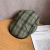 Винтажная клетчатая кепка с козырьком для женщин и мужчин, летняя шляпа от солнца из дышащего хлопка