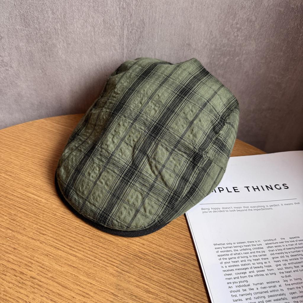 Винтажная клетчатая кепка с козырьком для женщин и мужчин, летняя шляпа от солнца из дышащего хлопка