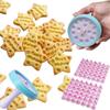 1 Set Letter And Number Cookie Mold Embosser Fondant Stamp Mold DIY Christmas Cookies Cutter Baking Tool