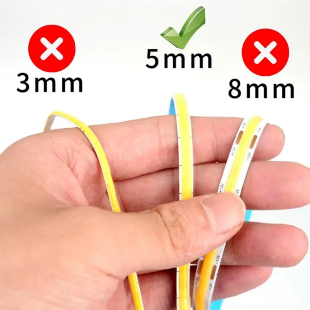 DC 5 В 12 В USB светодиодная лента COB 400 светодиодов/м 5 мм белая теплая белая светодиодная лента 1-10 м светодиодная гирлянда для ТВ фоновая лента для домашнего декора лампа