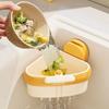 Sinks Trash Food Waste Catcher with Drain Hole Press Automatic Dumping Sinks Drainer Basket for Kitchen