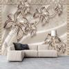 Luxury European 3d Wallpaper Large Gold Mural Living Room Bedroom Jewelry Diamond Flower Wallpaper