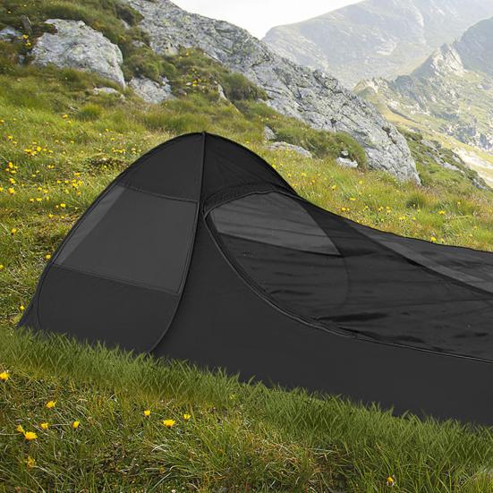 Одноместная палатка-всплывающая с держателем для телефона, дышащая сетка от комаров, портативная легкая палатка, простая установка, походный спальный мешок, кровать