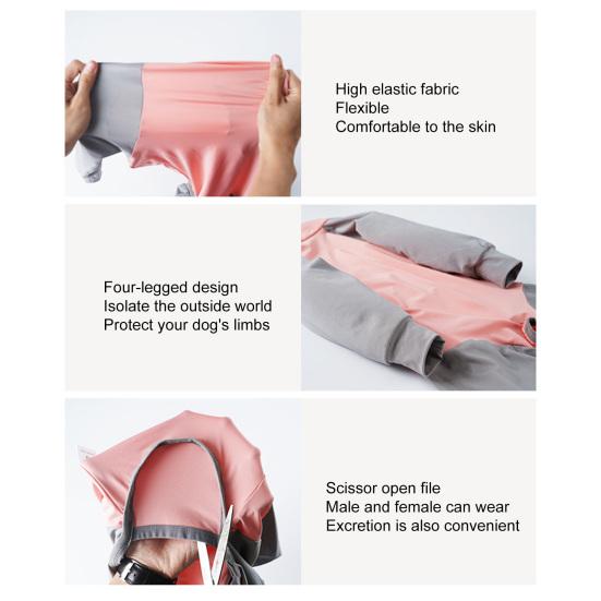 Костюм для восстановления питомца, высокая эластичность, комфорт, удобство, мягкость, не вызывает аллергии, предотвращает облизывание