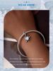 Yinziyun Sterling Silver Snowflake Heart Pendant Necklace - Romantic Winter Christmas Gift for Women