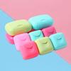 10 шт. Портативная дорожная мыльница-контейнер для ванной комнаты, дома, пластиковые мыльницы с крышкой, держатель для мыла цвета конфет