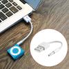 2 Pack USB Charger Data Adapter Cable Cord For iPod Shuffle 3 4 5 6 Gen MP3/MP4, 3.5mm Sync Audio Cable Jack/Plug To USB