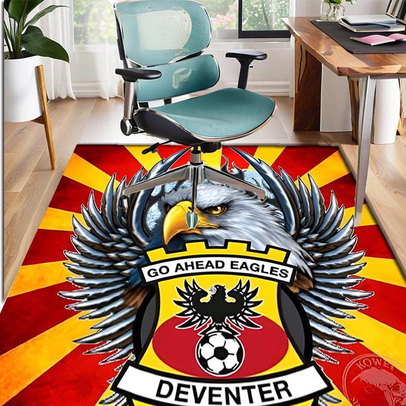 Go Ahead Eagles Pattern Rug, Indoor/Outdoor Mat, for Picnic, Gameroom, Bedroom, Office, Living Room, Home Decor Carpet, Birthday Gift