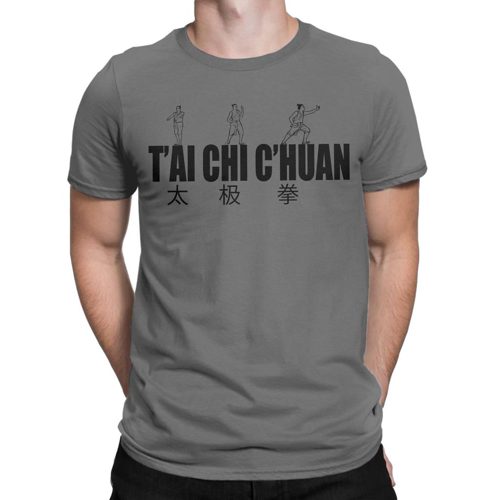 Unisexs Tai Chi Chuan T Shirts 100 Cotton Clothing Casual Short Sleeve Round Collar Tee Shirt Printed Tshirt