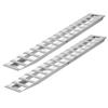 Loading Ramps, 2 Pcs 2400 x 380 mm, Durable Aluminum and Heavy-Duty Trailer Ramp Set with Anti-Slip Plates, 2721.6 kg Combined Capacity, for Carts,