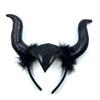 Witch Hair Accessories Ox Horn Hairband Evil Queen Evil Magic Witch Headpiece  Costume Accessory