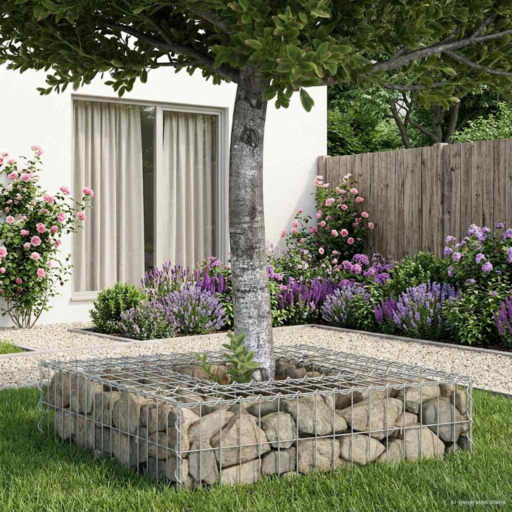 Gabion Raised Bed Silver