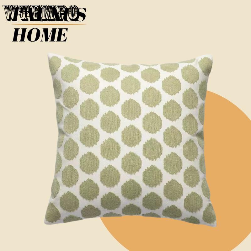 WTEMPO Зеленый лист Подсолнух Гостиная Диван Вышивка Подушка Наволочка