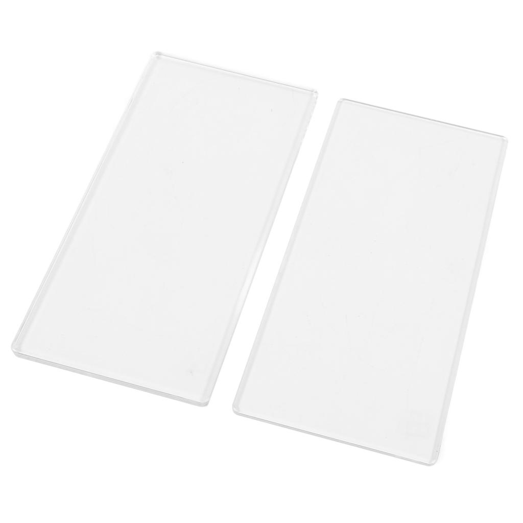 2Pcs Die Cut Machine Cutting Pad Clear PE Die Cutting Plate for Crafts Making 16 X 8cm