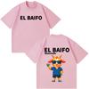 Queved0 El Baifo Album 2026 Tour Print T Shirt Unisex Unisex Fashion Tshirt Shortsleeved Cotton Casual Loose Streetwear Tshirts