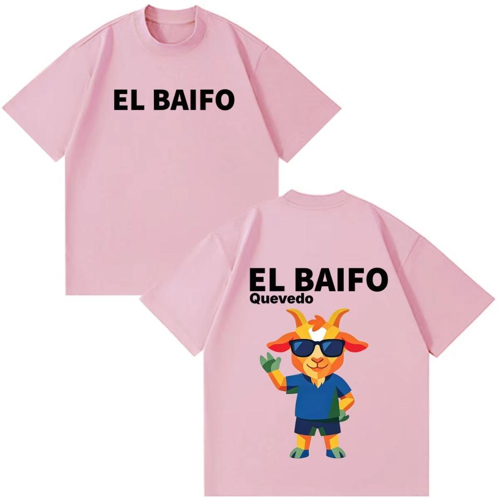 Queved0 El Baifo Album 2026 Tour Print T Shirt Unisex Unisex Fashion Tshirt Shortsleeved Cotton Casual Loose Streetwear Tshirts