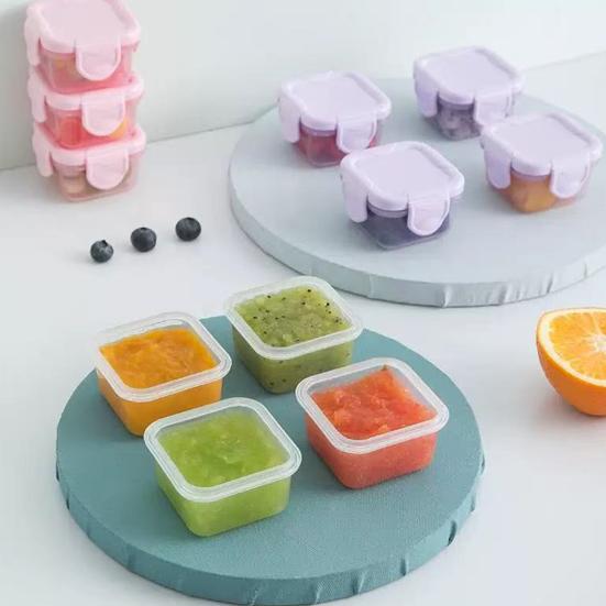 Yousheng 6 шт./набор Мини-контейнер для хранения продуктов Портативный контейнер для приправ с герметичной крышкой Многоразовые герметичные контейнеры для соусов для школы, пикника, улицы