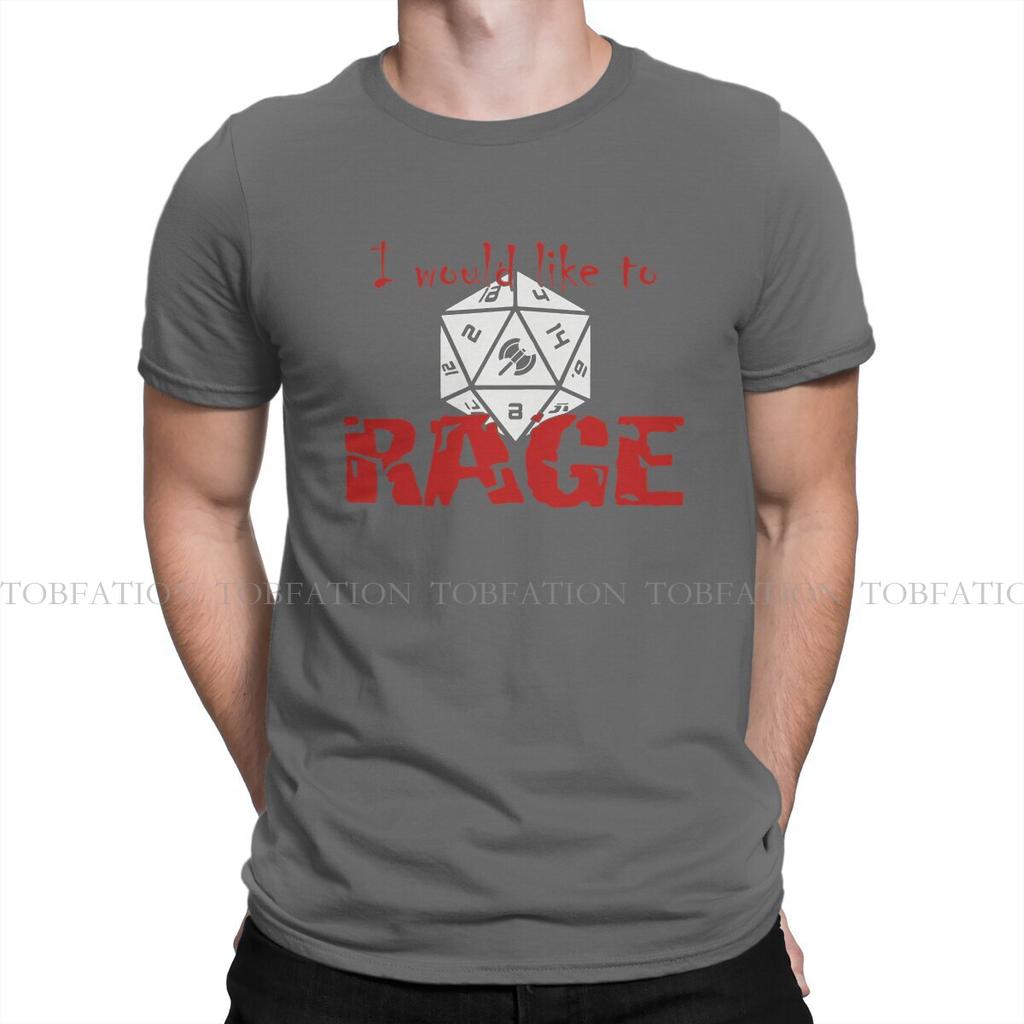 Dnd I Would Like To Rage Tshirt Homme Unisex Tees 4xl 5xl 6xl 100 Cotton T Shirt