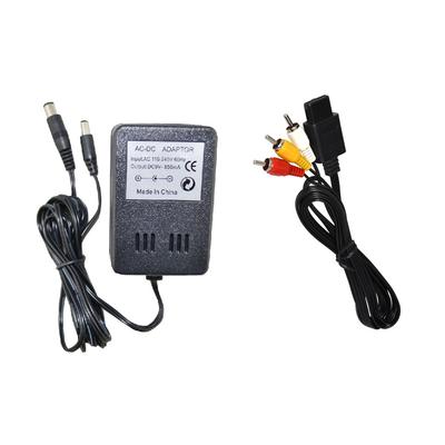 AV RCA Аудио+Кабель питания Адаптер Шнур Для Игры Super Nintendo SNES