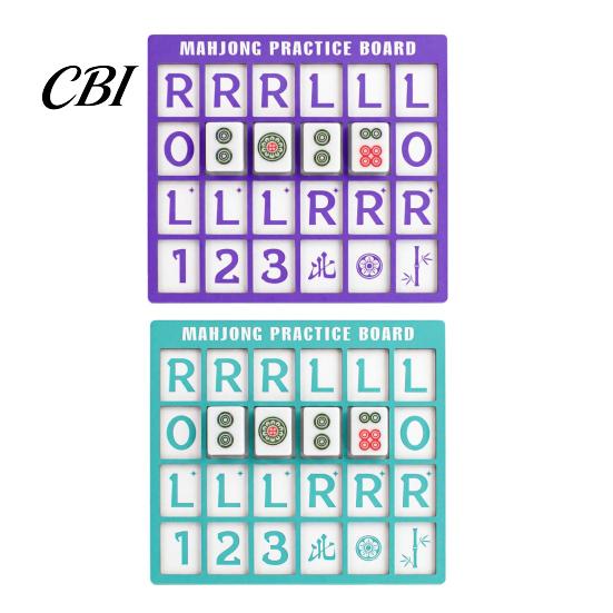 Charleston Guide Mahjong Board Practice with RLO & 24 Slots, 3D Printed Solo Accessory Trainer, American Strategy Aid for Home Learning Beginners