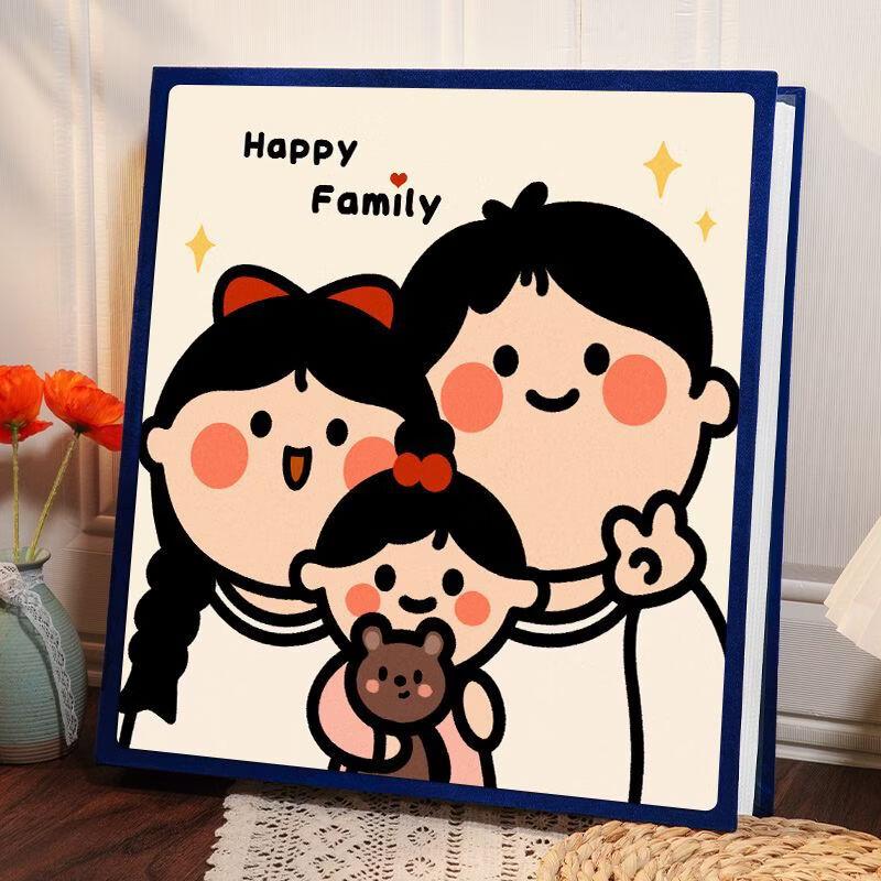 Handun 'Happy Family' Fabric Photo Album
