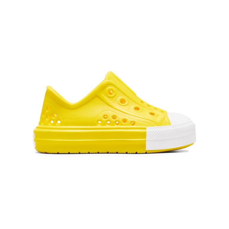 Converse Chuck Taylor All Star Play Lite CX Low TD Dandy Lion Желтые детские кроссовки Белые A06668C