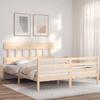 VidaXL Bed Frame with Headboard 160x200 Cm Solid Wood 3195166