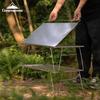 Легкий сетчатый стол Coleman T-2355 с квадратной столешницей из нержавеющей стали с рисунком и дополнительным подносом