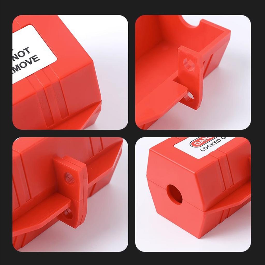 Plug Lockout Device with Locking Tag Plastic Tag Out Plug Power Lock Electric Plug & Thermostat Plug Lock Enduring
