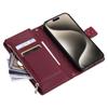 Кожаный чехол-кошелек с ремешком на молнии для iPhone 15 Pro Max 14 13 12 11 Samsung Galaxy S24 Ultra S23 FE S22 S21 S20 A55 A35 A15 A54 A34, чехол