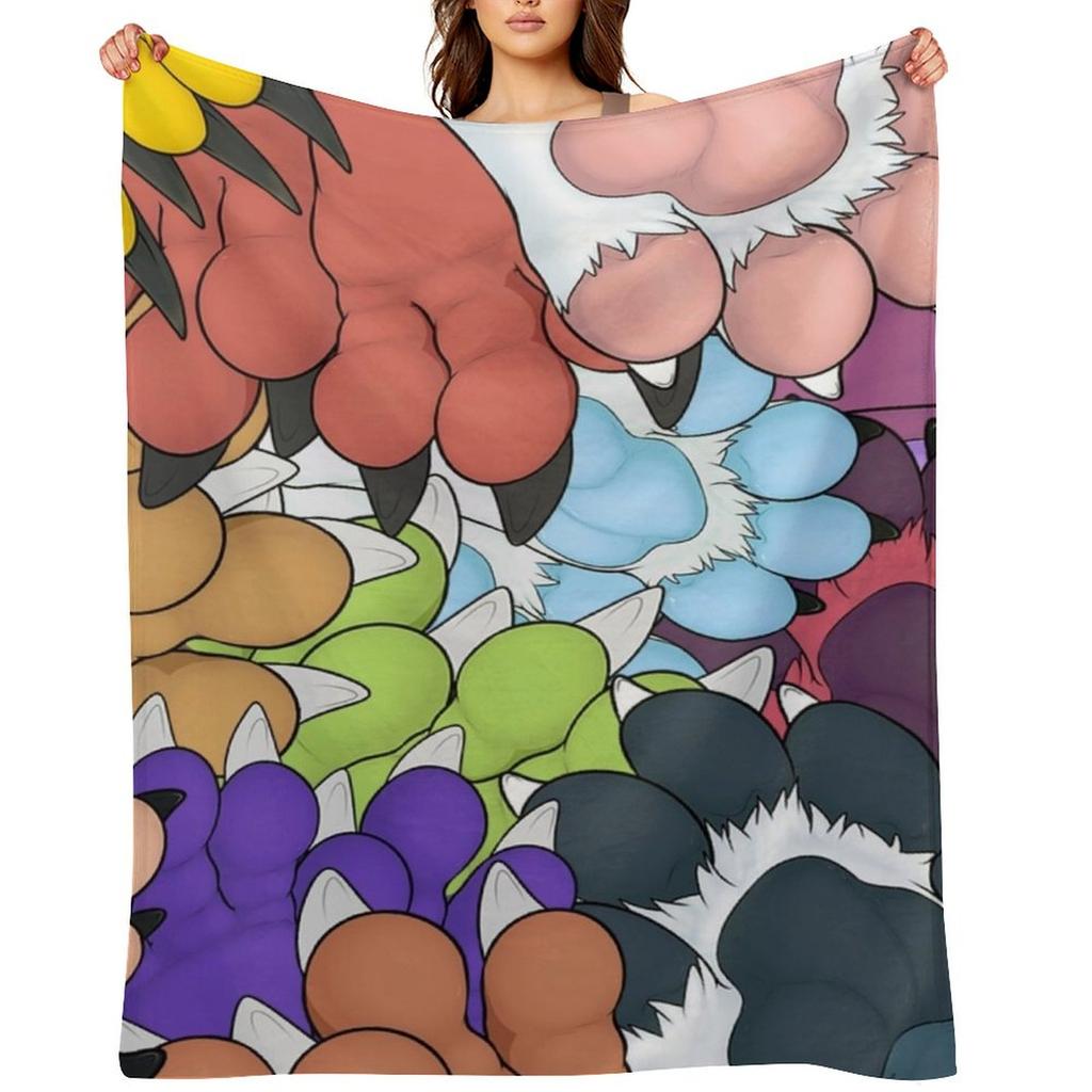 Покрывало Paws Everywhere Термальное Красивые одеяла и одеяла среды