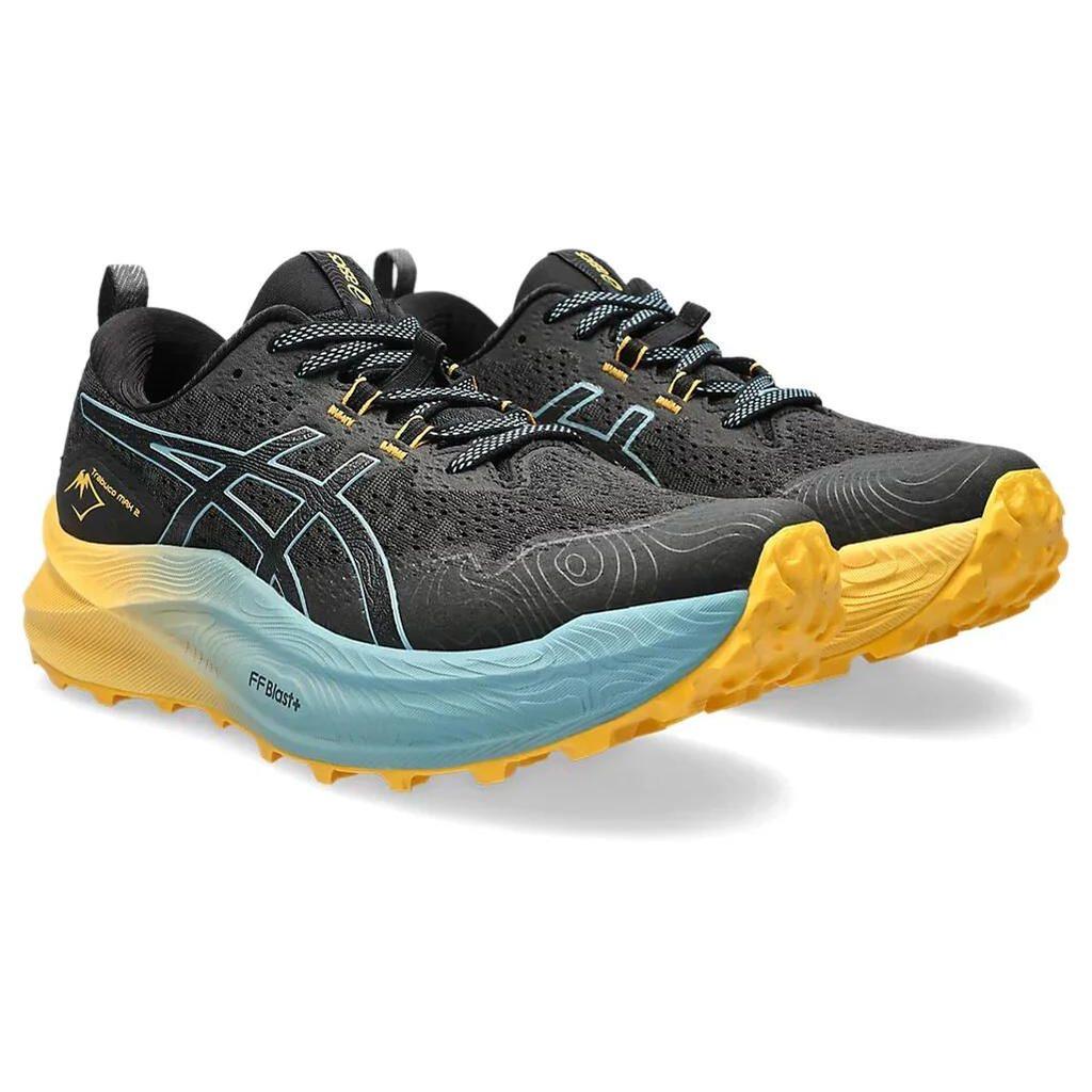 Asics Trabuco Max 2 Black Gris Blue Men Sneakers 1011B606-003