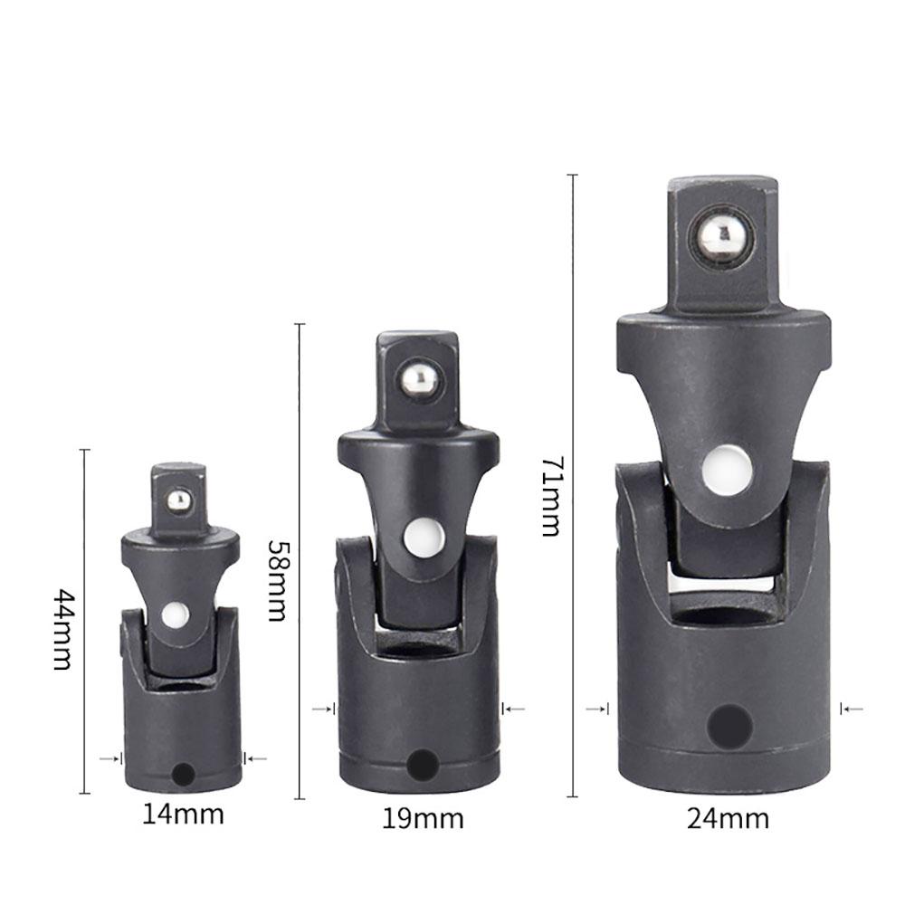 Высококачественный ударный универсальный шарнирный набор головок, 3 шт. 1/2" 3/8" 1/4"