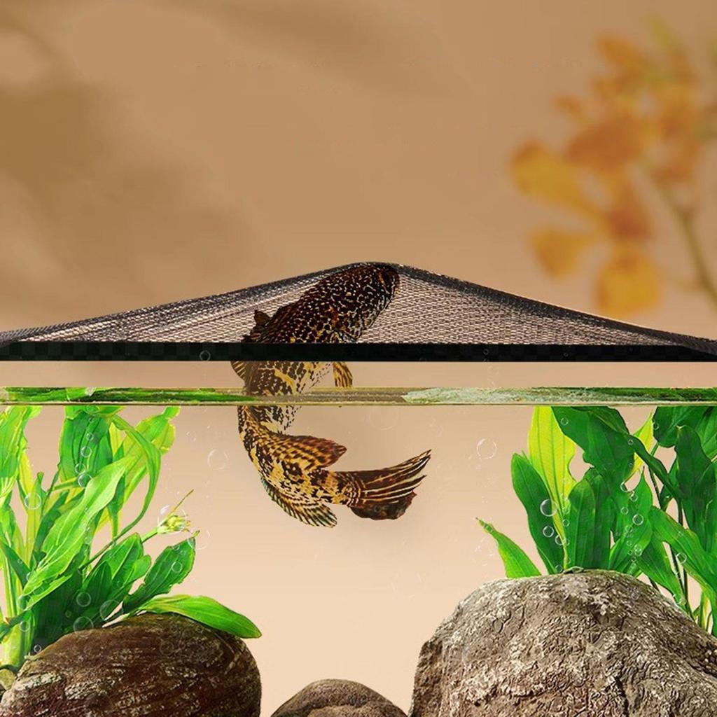 Крышка для аквариума, практичная сетка, устойчивая к разрывам, сменная, сетка с ячейками 5 мм, препятствующая прыжкам