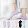 Носки-следки, Женские невидимые носки, Летний стиль, Тонкие, Ультра-короткие, Защита от натирания, Не скатываются, Бесшовные короткие носки из чистого хлопка