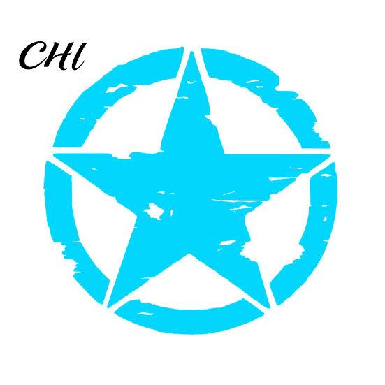 Круглая звезда светоотражающая наклейка для автомобиля, кузова, окна, декор