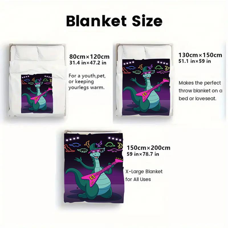 The Last Dinosaur 2D Flat Pattern Flannel Blanket High quality All Seasons Warmth and Comfort Perfect for Christmas Gifts.DMT0925550
