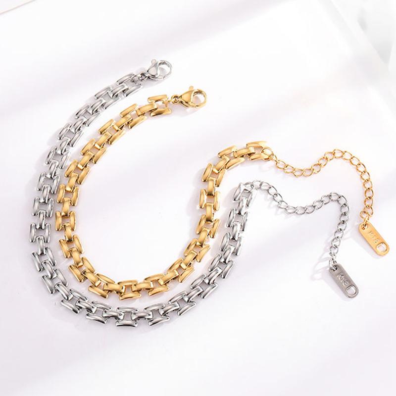 2026 New Vintage Watch Strap Bracelets Stainless Steel Chain Bracelet for Woman Party Korean Version Waterproof Jewelry