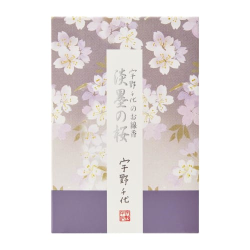 Uno Chiyo's Light Ink Sakura Incense Sticks, Mini, Approx. 75g, Nippon Kodo, Made in Japan, Cherry Blossom Scent, Low Smoke